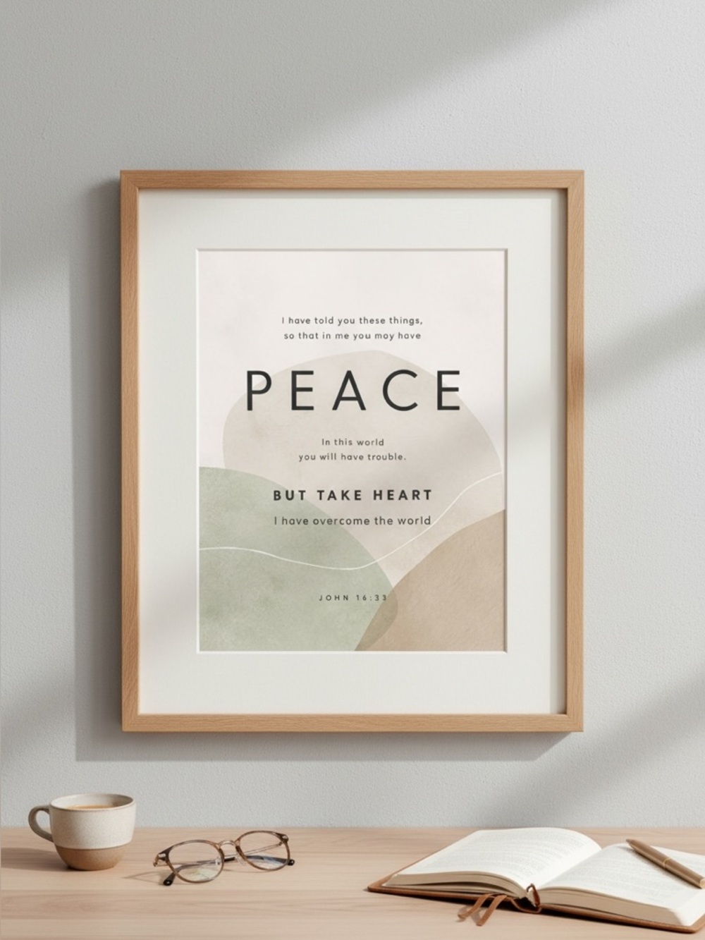 DDS Art Print, 8x10, Bible Verse, Paper Print, Unframed, Boho Series